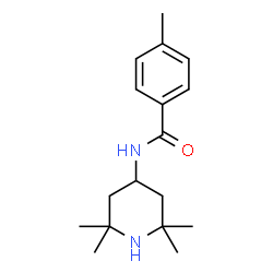 ChemSpider 2D Image | 4-Methyl-N-(2,2,6,6-tetramethyl-4-piperidinyl)benzamide | C17H26N2O