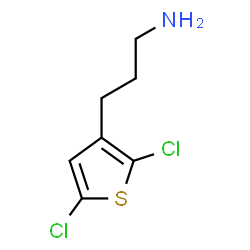ChemSpider 2D Image | 3-(2,5-Dichloro-3-thienyl)-1-propanamine | C7H9Cl2NS