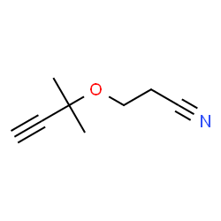 ChemSpider 2D Image | 3-methyl-3-(2-cyanoethoxy)-1-butyne | C8H11NO