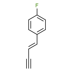 ChemSpider 2D Image | 1-[(1E)-1-Buten-3-yn-1-yl]-4-fluorobenzene | C10H7F