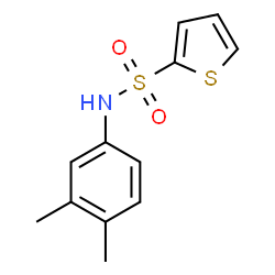 ChemSpider 2D Image | N-(3,4-Dimethylphenyl)-2-thiophenesulfonamide | C12H13NO2S2
