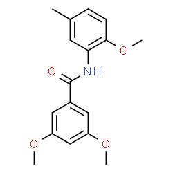ChemSpider 2D Image | 3,5-Dimethoxy-N-(2-methoxy-5-methylphenyl)benzamide | C17H19NO4