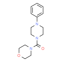 ChemSpider 2D Image | 4-Morpholinyl(4-phenyl-1-piperazinyl)methanone | C15H21N3O2