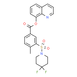 ChemSpider 2D Image | 2-fluoro QMPSB | C22H20F2N2O4S