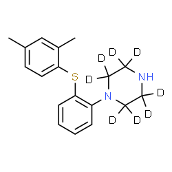 ChemSpider 2D Image | Vortioxetine-d8 | C18H14D8N2S