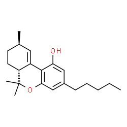 ChemSpider 2D Image | (6aR,9R)-6,6,9-Trimethyl-3-pentyl-6a,7,8,9-tetrahydro-6H-benzo[c]chromen-1-ol | C21H30O2