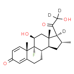 ChemSpider 2D Image | Desoximetasone-d3 | C22H26D3FO4