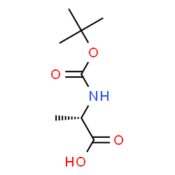 ChemSpider 2D Image | N-Boc-L-alanine | C8H15NO4