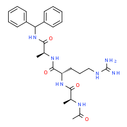 ChemSpider 2D Image | N-Acetyl-L-alanyl-L-arginyl-N-(diphenylmethyl)-L-alaninamide | C27H37N7O4