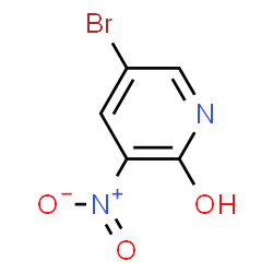 ChemSpider 2D Image | 5-bromo-3-nitropyridin-2-ol | C5H3BrN2O3