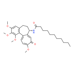 ChemSpider 2D Image | N-[(7S)-1,2,3,10-Tetramethoxy-9-oxo-5,6,7,9-tetrahydrobenzo[a]heptalen-7-yl]undecanamide | C31H43NO6