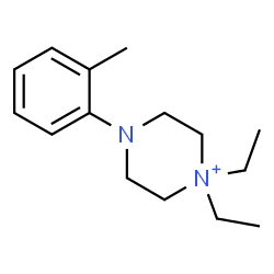 ChemSpider 2D Image | 1,1-Diethyl-4-(2-methylphenyl)piperazin-1-ium | C15H25N2