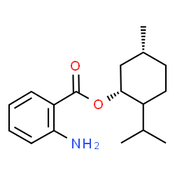 ChemSpider 2D Image | (1R,5R)-2-Isopropyl-5-methylcyclohexyl 2-aminobenzoate | C17H25NO2