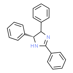 ChemSpider 2D Image | (5R)-2,4,5-Triphenyl-4,5-dihydro-1H-imidazole | C21H18N2
