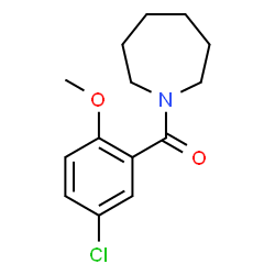 ChemSpider 2D Image | 1-Azepanyl(5-chloro-2-methoxyphenyl)methanone | C14H18ClNO2