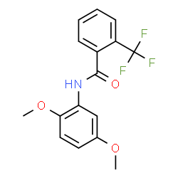 ChemSpider 2D Image | N-(2,5-Dimethoxyphenyl)-2-(trifluoromethyl)benzamide | C16H14F3NO3