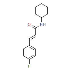 ChemSpider 2D Image | (2E)-N-Cyclohexyl-3-(4-fluorophenyl)acrylamide | C15H18FNO