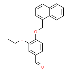 ChemSpider 2D Image | 3-Ethoxy-4-(1-naphthylmethoxy)benzaldehyde | C20H18O3