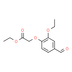 ChemSpider 2D Image | Ethyl (2-ethoxy-4-formylphenoxy)acetate | C13H16O5