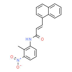 ChemSpider 2D Image | (2E)-N-(2-Methyl-3-nitrophenyl)-3-(1-naphthyl)acrylamide | C20H16N2O3
