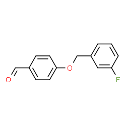 ChemSpider 2D Image | 4-[(3-Fluorobenzyl)oxy]benzaldehyde | C14H11FO2