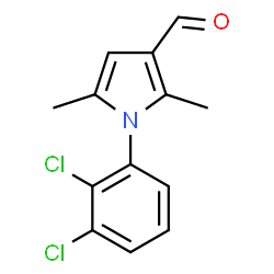 ChemSpider 2D Image | 1-(2,3-Dichlorophenyl)-2,5-dimethyl-1H-pyrrole-3-carbaldehyde | C13H11Cl2NO