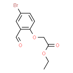 ChemSpider 2D Image | Ethyl (4-bromo-2-formylphenoxy)acetate | C11H11BrO4