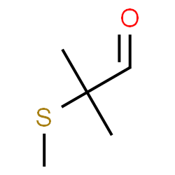 ChemSpider 2D Image | 2-(Methylthio)isobutyraldehyde | C5H10OS
