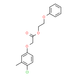 ChemSpider 2D Image | 2-Phenoxyethyl (4-chloro-3-methylphenoxy)acetate | C17H17ClO4