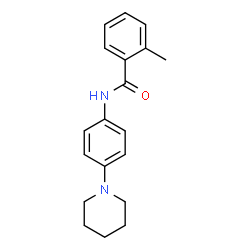 ChemSpider 2D Image | 2-Methyl-N-[4-(1-piperidinyl)phenyl]benzamide | C19H22N2O