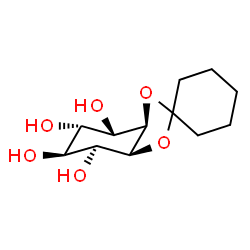 ChemSpider 2D Image | (3aR,4S,5S,6S,7S,7aS)-Hexahydrospiro[1,3-benzodioxole-2,1'-cyclohexane]-4,5,6,7-tetrol | C12H20O6