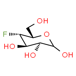 ChemSpider 2D Image | 4-Deoxy-4-fluoro-L-gulopyranose | C6H11FO5