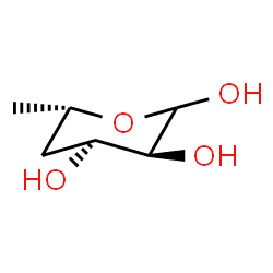 ChemSpider 2D Image | 4,6-Dideoxy-L-ribo-hexopyranose | C6H12O4
