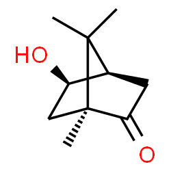 ChemSpider 2D Image | (1S,4R,5R)-5-Hydroxy-1,7,7-trimethylbicyclo[2.2.1]heptan-2-one | C10H16O2
