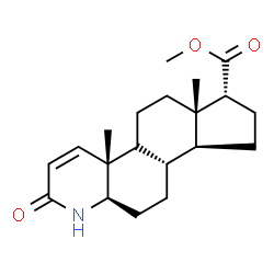ChemSpider 2D Image | Methyl (4aR,6aS,7R,9aS,9bS,11aR)-4a,6a-dimethyl-2-oxo-2,4a,4b,5,6,6a,7,8,9,9a,9b,10,11,11a-tetradecahydro-1H-indeno[5,4-f]quinoline-7-carboxylate | C20H29NO3