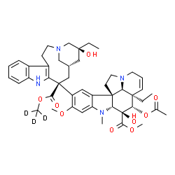 ChemSpider 2D Image | (2'beta,4alpha)-(23',23',23'-~2~H_3_)Vincaleukoblastine | C46H55D3N4O9