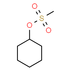ChemSpider 2D Image | Cyclohexyl mesylate | C7H14O3S