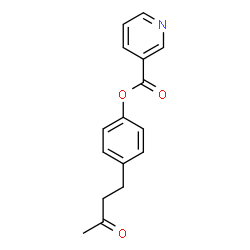 ChemSpider 2D Image | 4-(3-Oxobutyl)phenyl nicotinate | C16H15NO3