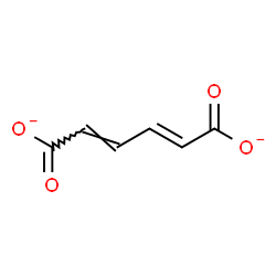 ChemSpider 2D Image | (2E,4E)-2,4-Hexadienedioate | C6H4O4