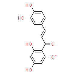 ChemSpider 2D Image | 2-[(2E)-3-(3,4-Dihydroxyphenyl)-2-propenoyl]-3,5-dihydroxyphenolate | C15H11O6