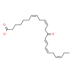 ChemSpider 2D Image | (7Z,10Z,14E,16Z,19Z)-13-Oxo-7,10,14,16,19-docosapentaenoate | C22H31O3