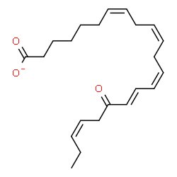 ChemSpider 2D Image | (7Z,10Z,13Z,15E,19Z)-17-Oxo-7,10,13,15,19-docosapentaenoate | C22H31O3