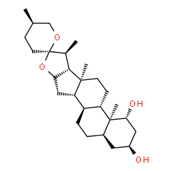 ChemSpider 2D Image | (1beta,3alpha,5beta,25R)-Spirostan-1,3-diol | C27H44O4