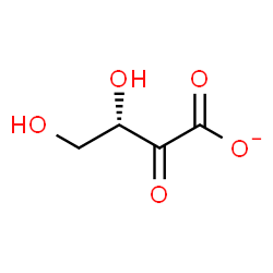 ChemSpider 2D Image | (3S)-3,4-Dihydroxy-2-oxobutanoate | C4H5O5