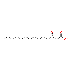 ChemSpider 2D Image | (3S)-3-Hydroxytetradecanoatato | C14H27O3