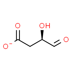 ChemSpider 2D Image | (3R)-3-Hydroxy-4-oxobutanoate | C4H5O4