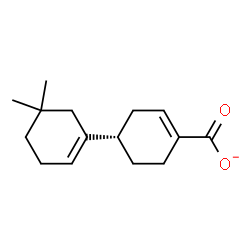 ChemSpider 2D Image | (1S)-5',5'-Dimethyl-1,1'-bi(cyclohexane)-1',3-diene-4-carboxylate | C15H21O2