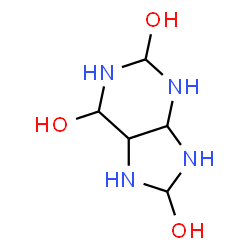 ChemSpider 2D Image | Octahydro-1H-purine-2,6,8-triol | C5H12N4O3