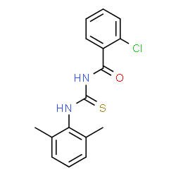 ChemSpider 2D Image | 2-Chloro-N-[(2,6-dimethylphenyl)carbamothioyl]benzamide | C16H15ClN2OS