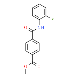 ChemSpider 2D Image | Methyl 4-[(2-fluorophenyl)carbamoyl]benzoate | C15H12FNO3